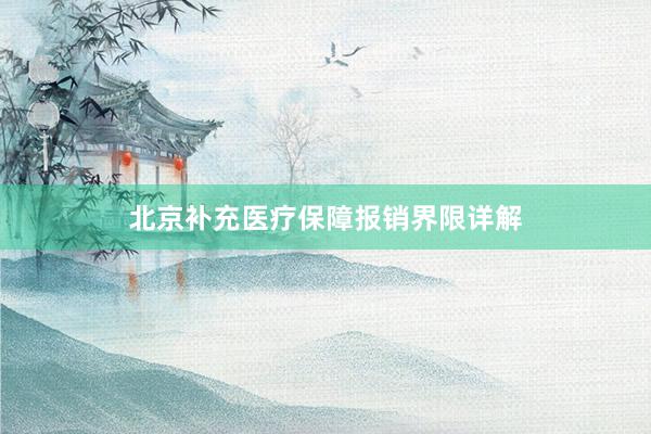 北京补充医疗保障报销界限详解